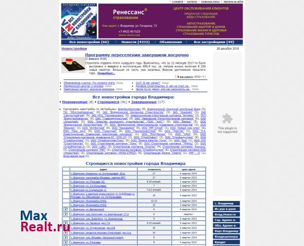 г. Владимир. Все Новостройки Владимира.