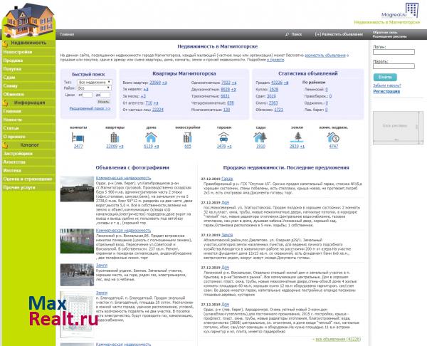Magreal - Магнитогорск. Вся недвижимость магнитогорска