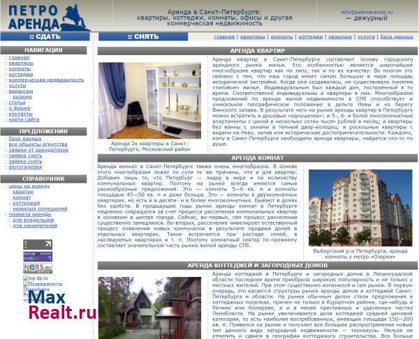 Аренда квартир и комнат в Санкт-Петербурге