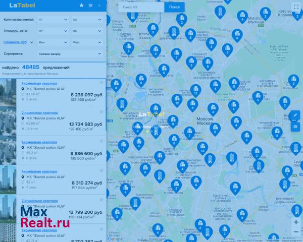 Квартиры в новостройках от всех продавцов каждого ЖК.