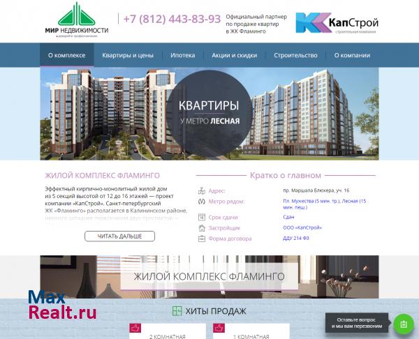Жилой комплекс Фламинго от ООО КапСтрой в Петербурге